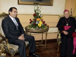 El nuevo presidente de Paraguay, Federico Franco, se reunió con el nuncio apostólico Eliseo Ariotti. REUTERS  /