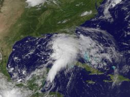 Imagen satelital del estado actual de Debby. AP  /