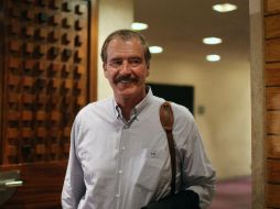 ''Mi lealtad es con la democracia, con el pueblo de México, si otros se echan a un barranco, yo no'': Vicente Fox. ARCHIVO  /