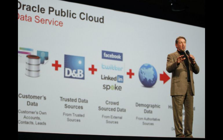 En la imagen Larry Ellison de Oracle. La ''nube'' se ha convertido en el tema más candente en la informática. AFP  /