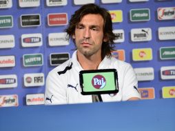 Andrea Pirlo destacó hoy en rueda de prensa que Italia muestra fuerza en todas las zonas del campo. ARCHIVO  /