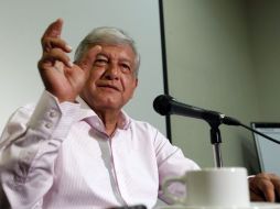 Andrés Manuel López Obrador durante una rueda de prensa en Guadalajara. EFE  /