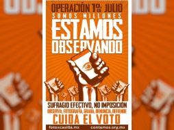 En los días previos al 1 de julio se difunden imágenes para convocar a la acción ciudadana. ESPECIAL  /