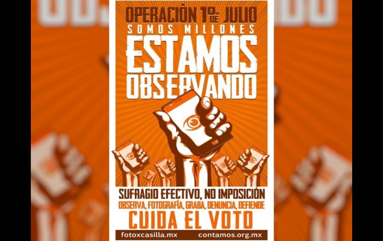 En los días previos al 1 de julio se difunden imágenes para convocar a la acción ciudadana. ESPECIAL  /