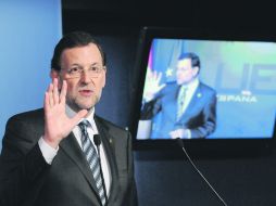 Mariano Rajoy tras la cumbre de líderes europeos.- El jefe de Gobierno español fue uno de los ganadores de la reunión de Bruselas.  /