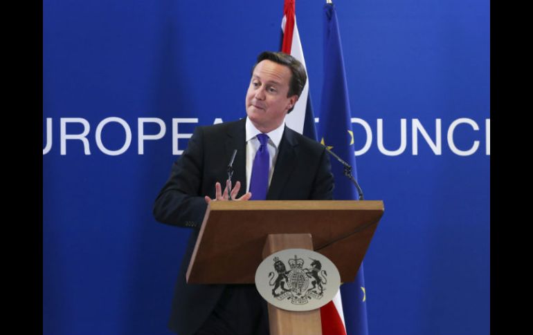 David Cameron, durante su intervención en la Cumbre de Europa. EFE  /