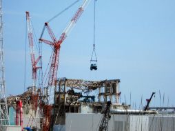 En la imagen, el reactor número 4 de la planta de energía nuclear de Fukushima Daiichi en Okuma.EFE  /