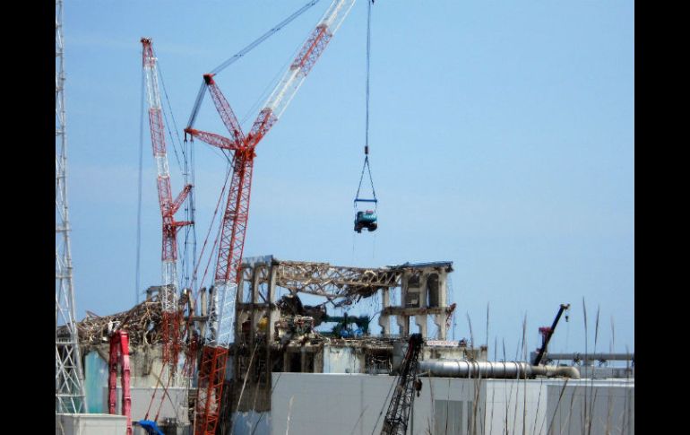 En la imagen, el reactor número 4 de la planta de energía nuclear de Fukushima Daiichi en Okuma.EFE  /