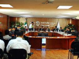 Sesión del Instituto Electoral y de Participación Ciudadana del Estado de Jalisco (IEPC).  /