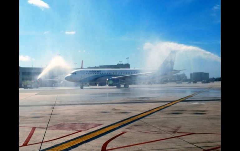 Interjet tiene una flota actual de 34 aviones, al final de este año espera reunir 37 unidades Airbus A320 de última generación. ARCHIVO  /