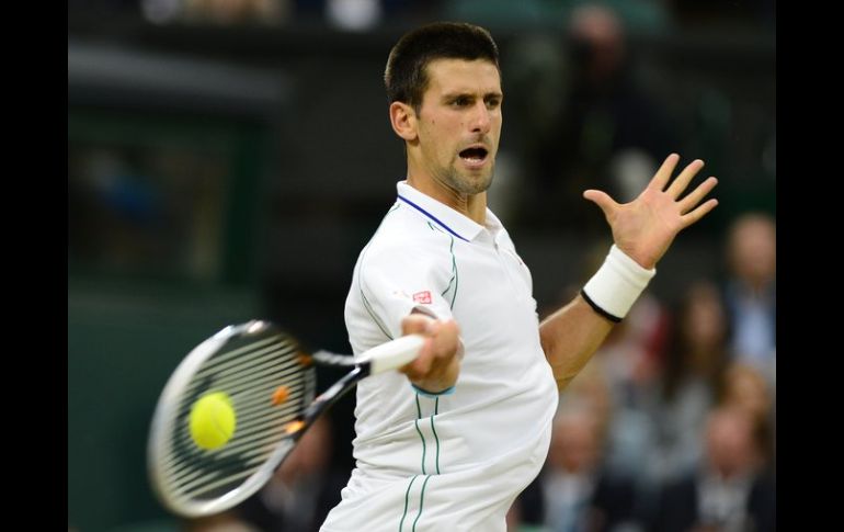 Djokovic en el partido de hoy ante Troicki. AFP  /