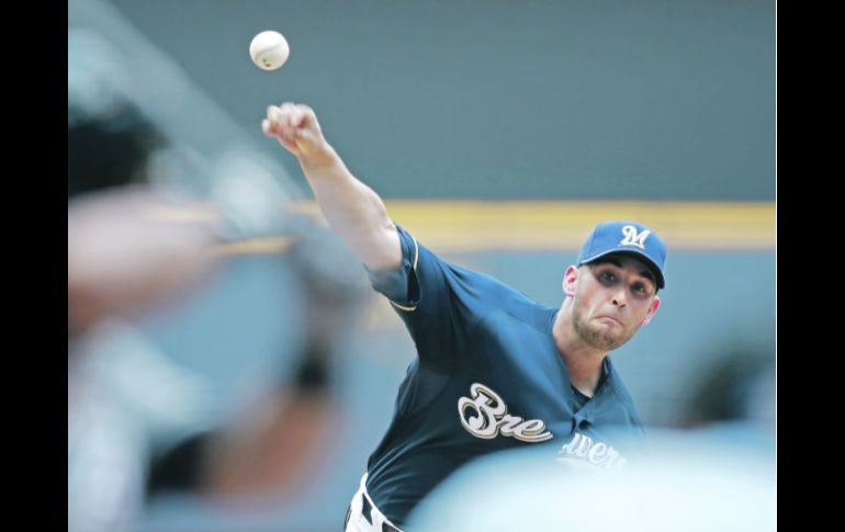 Para otra ocasión. Marco Estrada, abridor de Milwaukee, se fue sin decisión. AP  /