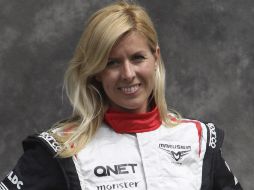 María de Villota chocó el martes por la mañana al final de su primera vuelta de instalación. AP  /