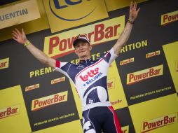 El alemán Greipel se impuso al australiano Matthew Goss y al argentino Juan José Haedo. AFP  /