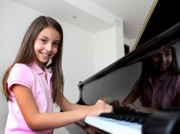 Daniela Liebman Martínes, 10 años de edad y con el deseo de ser la mejor pianista del mundo a los 20 años. ARCHIVO  /