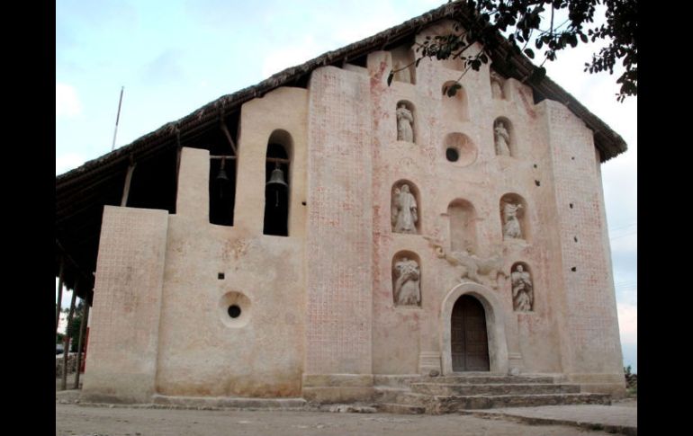 El templo Pame de San Luis Potosí ha sido restaurado luego de cinco años. NTX  /