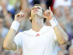 Andy Murray rompió con el maleficio de los tenistas británicos, quienes tenían 74 sin llegar a una final de Wimbledon. EFE  /