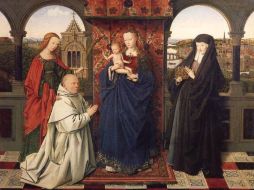 La Virgen y el Niño, con santos y donante, por Jan van Eyck. ESPECIAL  /