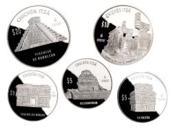 Desde este lunes 9 de julio entrarán en circulación cinco monedas conmemorativas acuñadas en metales finos. ESPECIAL  /