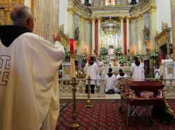 Misa del Fraile Maseo Salcedo Haro en la Basílica de Zapopan.  /