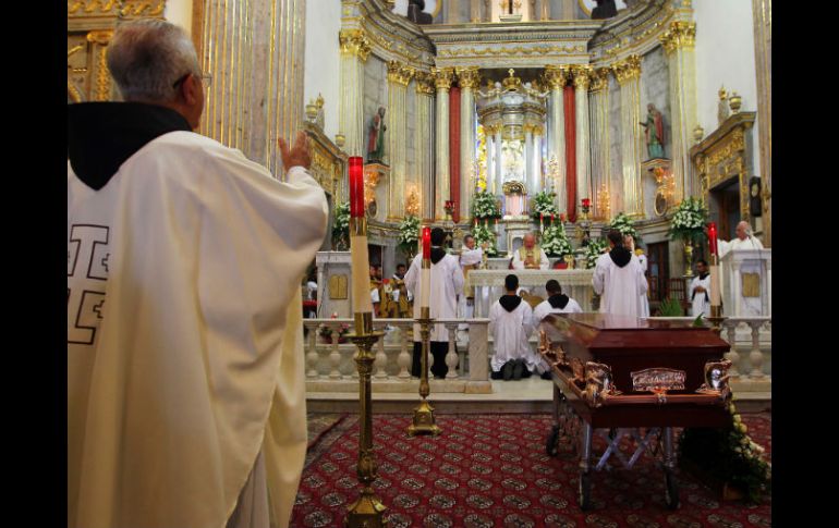 Misa del Fraile Maseo Salcedo Haro en la Basílica de Zapopan.  /