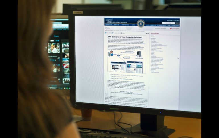 Tras la operación, el FBI activó de manera temporal varios servidores que reconducían a una dirección segura. AFP  /