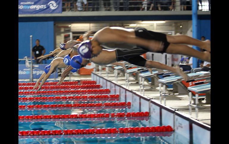 En el Complejo Scotiabank se llevó a cabo la primera eliminatoria de natación, del Torneo Nuevos Valores.  /