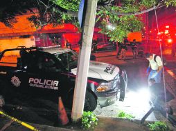 LA ZONA de la agresión. El cruce de Elba y Plan de San Luis quedó acordonado durante la madrugada.  /