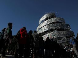 Buenos Aires, Argentina, fue capital mundial del libro en 2011, y lo celebró con una torre compuesta por más de 30 mil libros. ARCHIVO  /