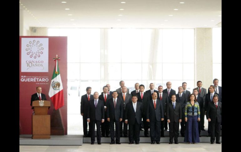 La Conferencia Nacional de Gobernadores (Conago), integrado por los ejecutivos estatales del PRI, PAN y PRD. NTX  /