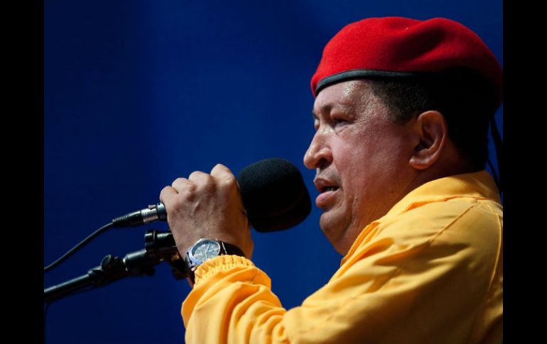 Chávez presentó su campaña presidencial en la ciudad de Barqusimeto. EFE  /