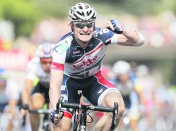 Final cardiaco. El ciclista del equipo Lotto, Andre Greipel, celebra la victoria. EFE  /