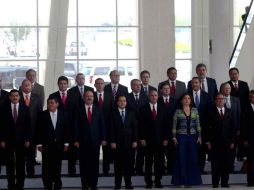 Los gobernadores mexicanos participaron en la XLIII reunión ordinaria de la Conago, en la ciudad de Querétaro. ARCHIVO  /