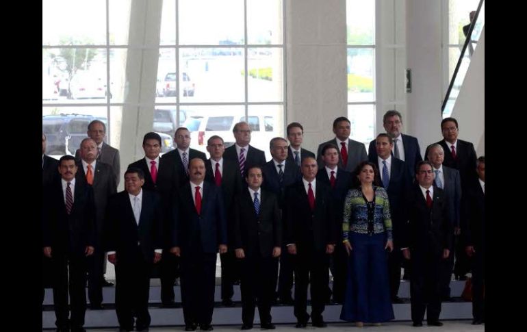 Los gobernadores mexicanos participaron en la XLIII reunión ordinaria de la Conago, en la ciudad de Querétaro. ARCHIVO  /