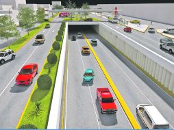 La imagen digital muestra cómo quedará el viaducto sobre Avenida Vallarta Poniente. ESPECIAL  /