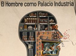 La litografía ''El hombre como palacio industrial'' de Fritz Kahn,  forma parte de la exposición ''Superhombre''. EFE  /