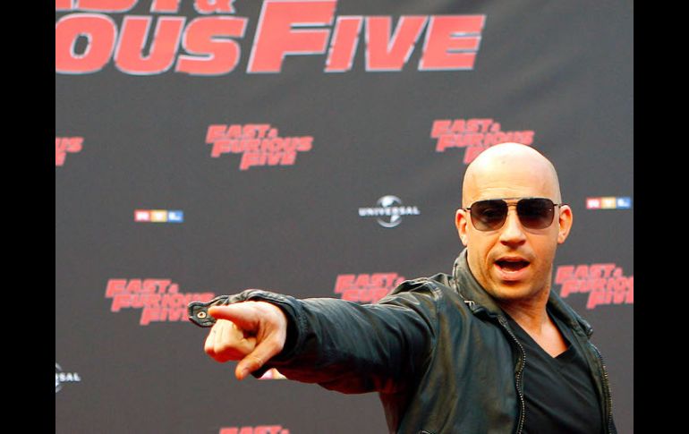 Vin Diesel llega a la premiere de la anterior versión de ''Rápido y furioso''. ARCHIVO  /