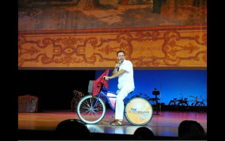 Alberto Mejorada, presidente de 'Al teatro en bici'.  /