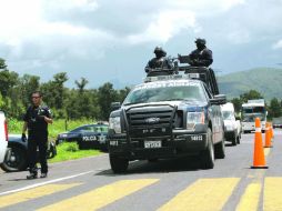 Los agentes arriban al municipio michoacano, donde se han suscitado desapariciones y asesinatos de comuneros. EL UNIVERSAL  /