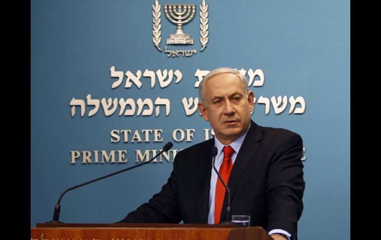 El primer ministro de Israel, Benjamin Netanyahu, ofrece una rueda de prensa. REUTERS  /