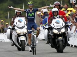 Alejandro Valverde logra la segunda victoria de etapa para España. REUTERS  /