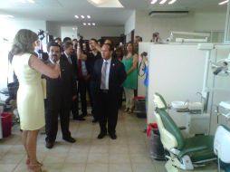 El rector de la UdeG, Marco Antonio Cortés realizó un recorrido por las instalaciones.  /