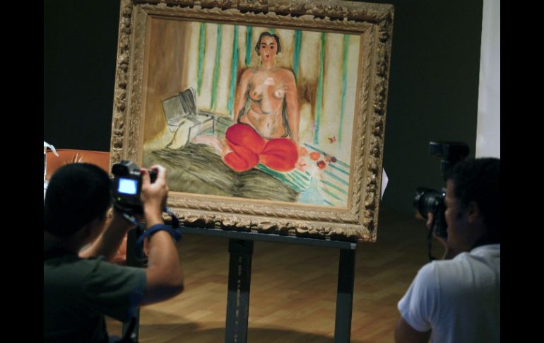 La 'Odalisca en pantalones rojos' del pintor francés Henri Matisse. AFP  /