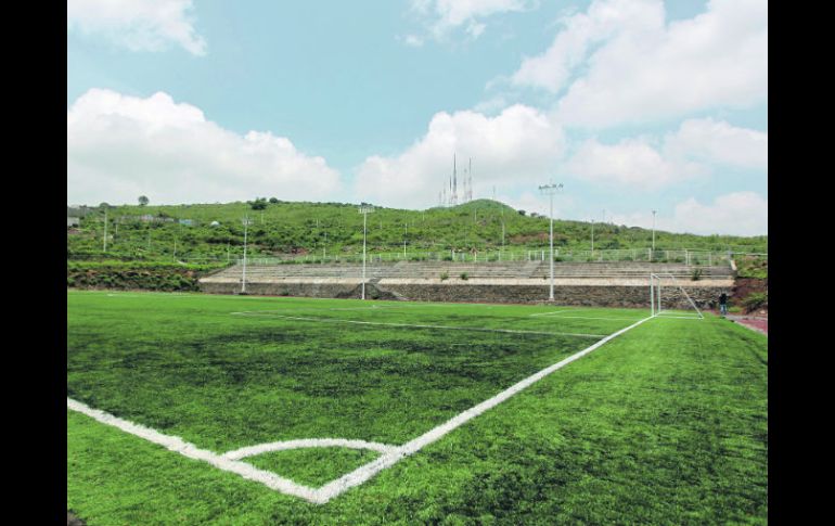 El Parque Central en el Cerro del Cuatro cuenta actualmente con canchas deportivas que son utilizadas por vecinos de la zona.  /