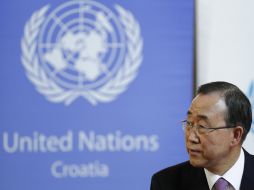 El secretario general de la ONU, Ban Ki-moon, anunció hoy en Zagreb que enviará a Siria a un emisario a Siria. REUTERS  /