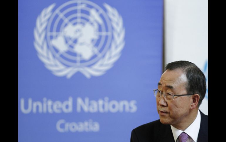 El secretario general de la ONU, Ban Ki-moon, anunció hoy en Zagreb que enviará a Siria a un emisario a Siria. REUTERS  /