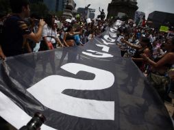 El movimiento #YoSoy132 organiza la marcha en la Ciudad de México. ARCHIVO  /