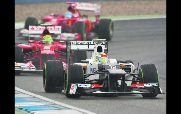 Sergio Pérez logró sacarle jugo a su Sauber durante todas las sesiones, pero fue castigado por los oficiales. SAUBER MOTORSPORT  /