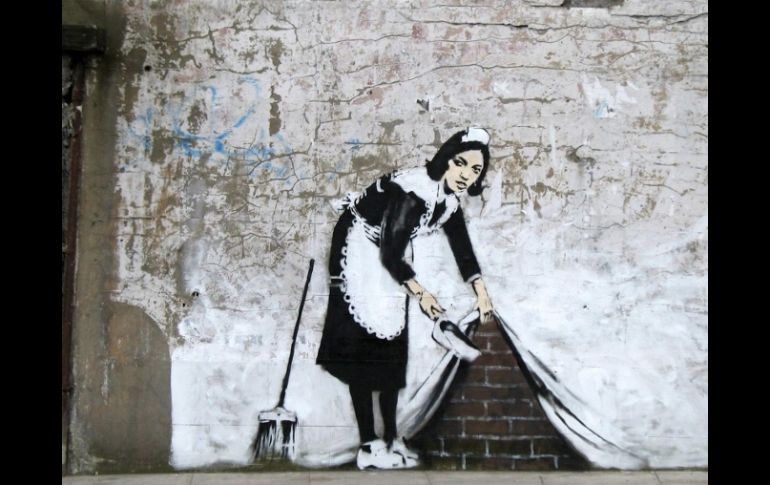 La creatividad crítica y contestataria de Bansky podría sazonar el ambiente olímpico. ESPECIAL  /