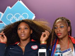 Serena (i) y Venus (d) en conferencia de prensa. AFP  /